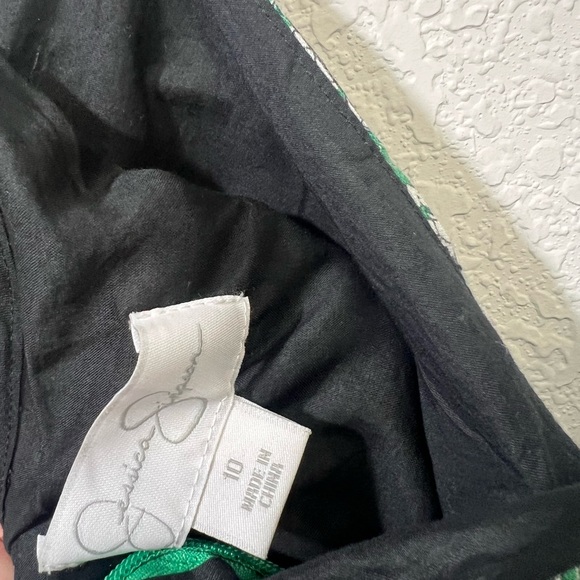 *Jessica Simpson Dress Green Floral Size 10 Sundress - Picture 8 of 9